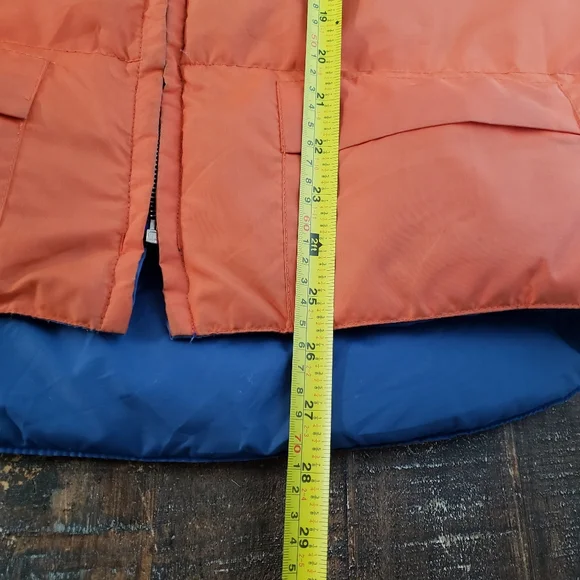 Vintage 80's Montgomery Ward Duck Down Reversible Multicolor Vest Size Medium - Picture 2 of 14